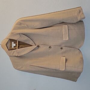 Coldwater CREEK Size 12 Wool Blend Tweed Business Suit Jacket